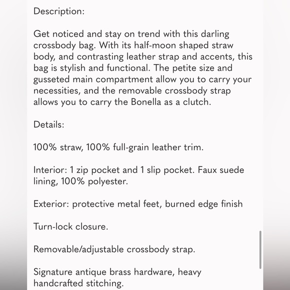 Patricia Nash Women Bonella Spring Wicker Natural Tan Susella Crossbody Mini Bag - Picture 13 of 16